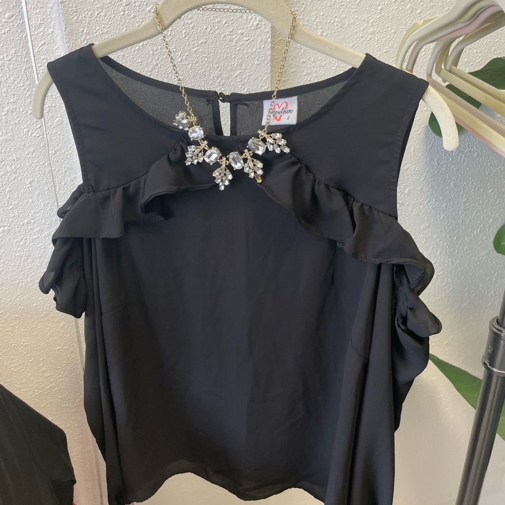 Black dress top